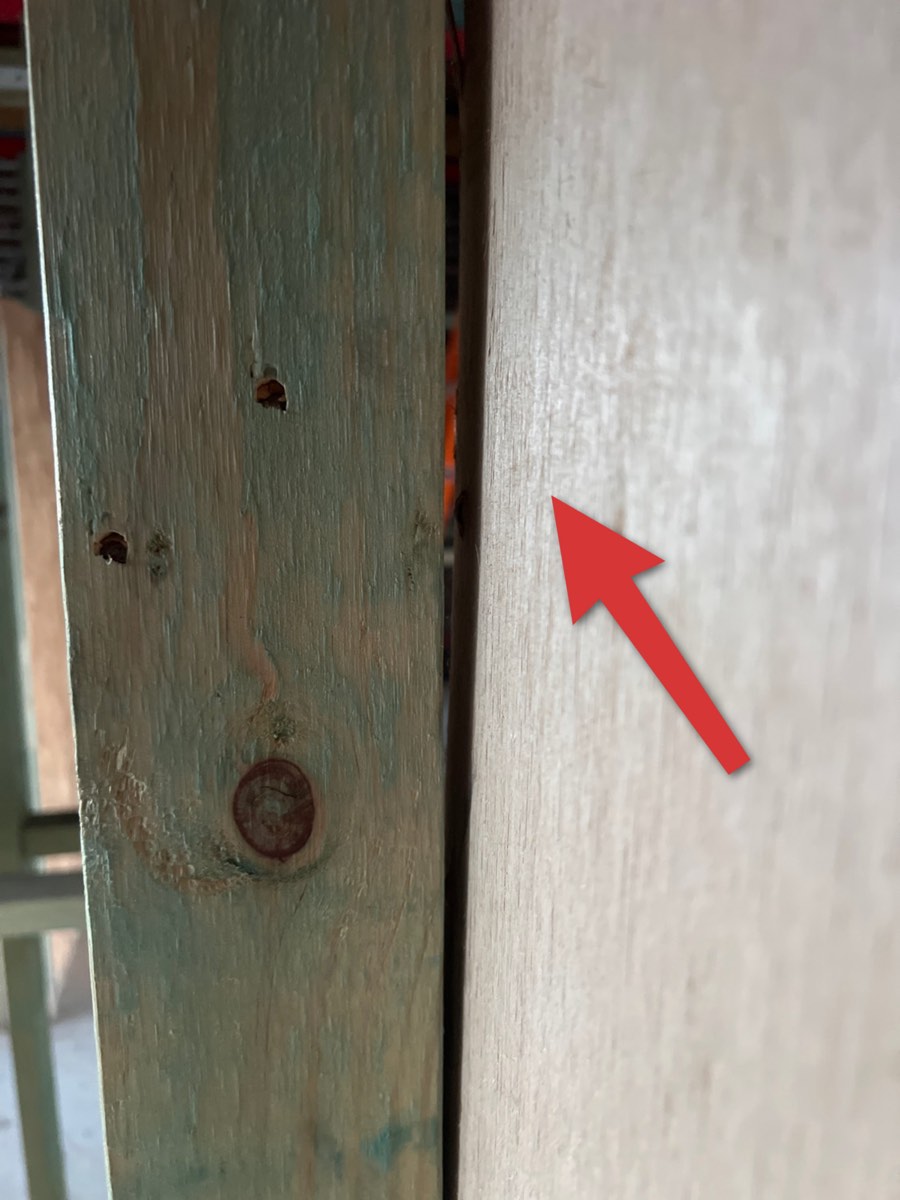 Fixing missed, recorded during a frame inspection in Marsden Park