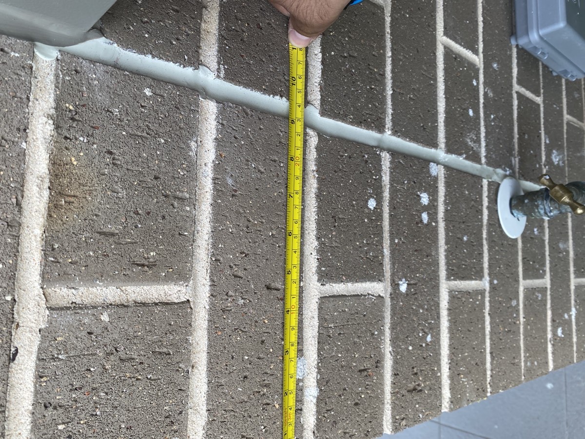 Location of a fitting, recorded during a handover inspection in Marsden Park