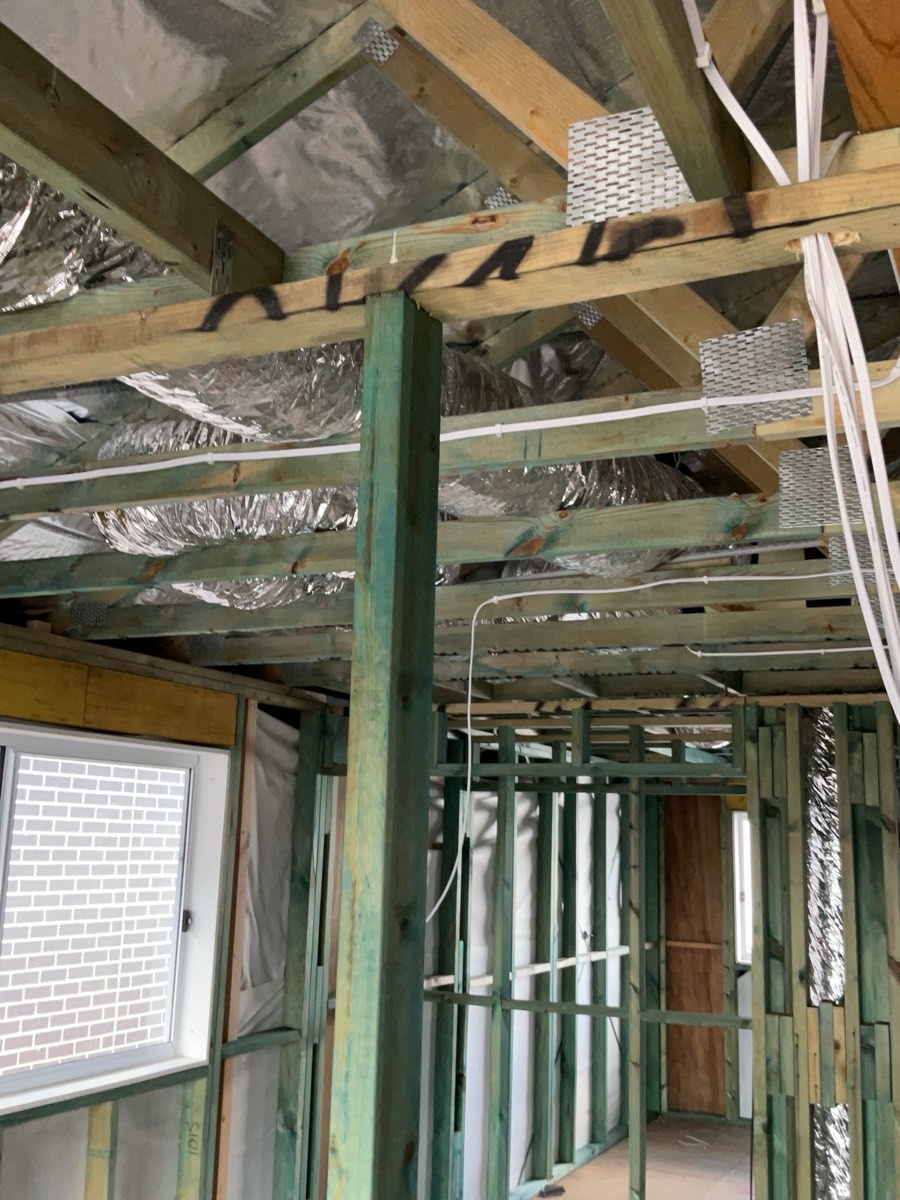 Ducts not suspended, recorded during a lock-up inspection in Marsden Park