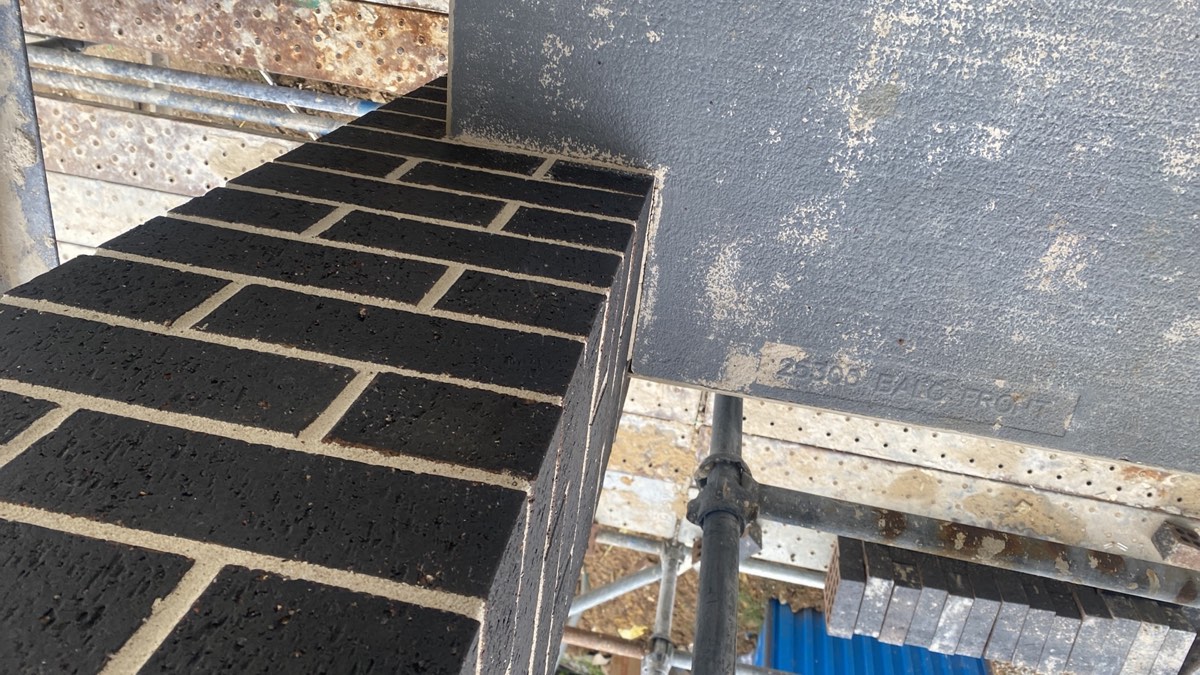 Membrane upturn at a second wall, Marsden Park